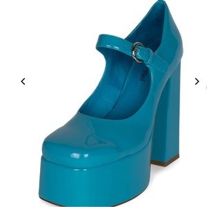New Jeffrey Campbell Chillin-2 Chunky Platform Mary-Jane (7.5)